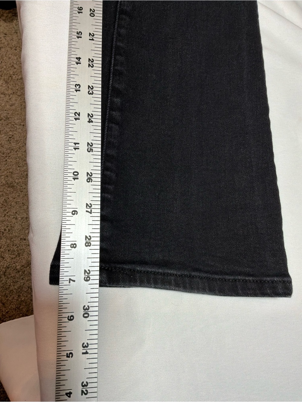 Pilcro Anthropologie Black Bootcut Flare Jeans Women’s Size 25 Patch Pockets - Picture 9 of 9